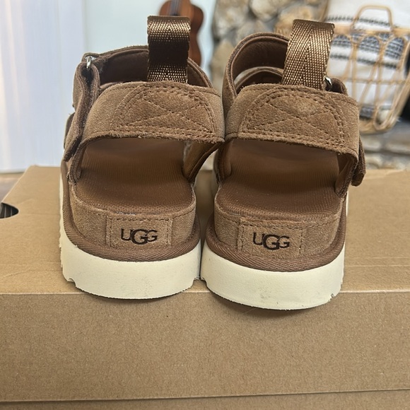 UGG Brown Suede Platform Sandals - Picture 5 of 5